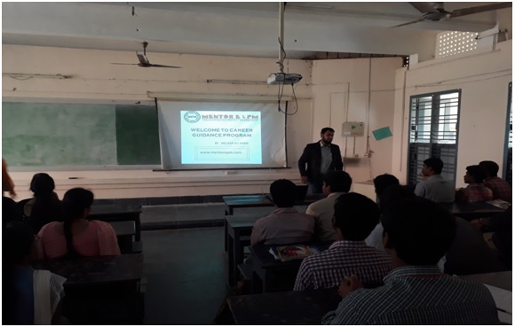 Guest Lecture on Career Guidance, organized by ECE Dept. on 05/01/18. 