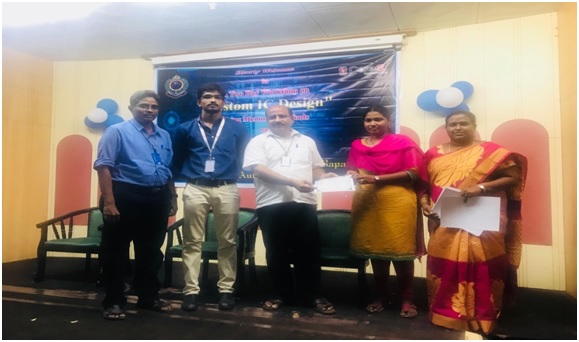 A Two day Workshop on Custom IC Design using Mentor EDA Tools, organized by ECE Dept. BEC., from 17/04/18 to 18/04/18.